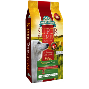 MILLS FARM PUPPY LARGE BREED SALMON & PEAS 12 kg - Karma Super Premium, bez zbóż dla szczeniąt ras dużych i olbrzymich